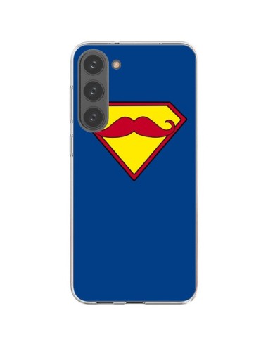 Coque Samsung Galaxy S23 Plus 5G Super Moustache Movember Superman - Bertrand Carriere