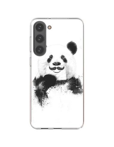 Coque Samsung Galaxy S23 Plus 5G Funny Panda Moustache Movember - Balazs Solti