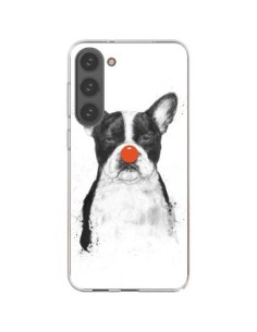 Cover Samsung Galaxy S23 Plus 5G Clown Bulldog Cane-...