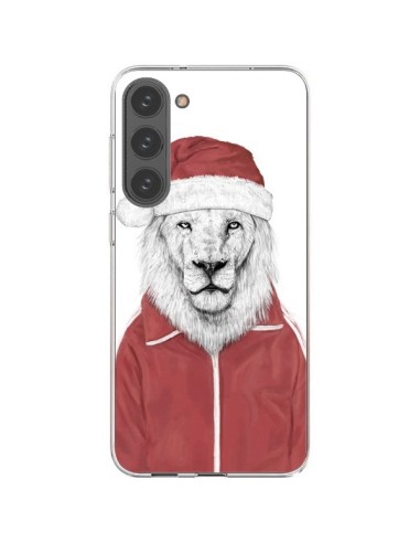 Coque Samsung Galaxy S23 Plus 5G Santa Lion Père Noel - Balazs Solti