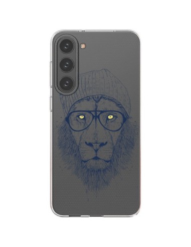 Coque Samsung Galaxy S23 Plus 5G Cool Lion Swag Lunettes Transparente - Balazs Solti