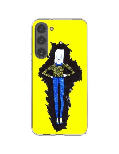 Coque Samsung Galaxy S23 Plus 5G Julie Femme Fashion Mode Jaune - Cécile