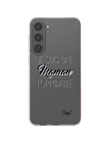 Coque Samsung Galaxy S23 Plus 5G Je suis une Maman Formidable Transparente - Chapo