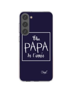 Coque Samsung Galaxy S23 Plus 5G Elu Papa de l'Année Bleu...