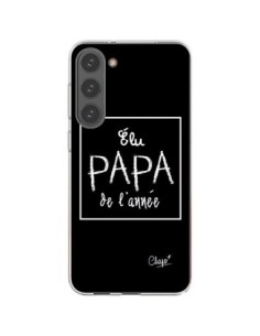 Coque Samsung Galaxy S23 Plus 5G Elu Papa de l'Année Noir...