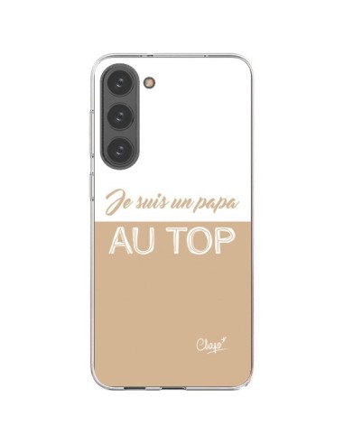 Cover Samsung Galaxy S23 Plus 5G Sono un Papà al Top Beige - Chapo