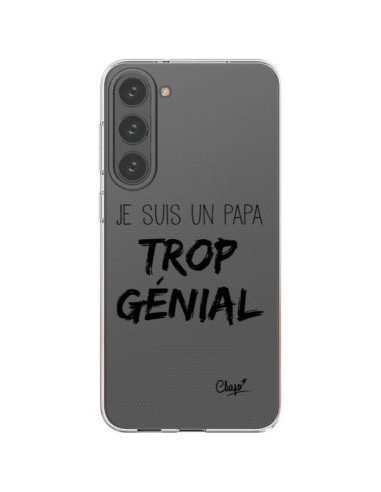 Cover Samsung Galaxy S23 Plus 5G Sono un Papà Geniale Trasparente - Chapo