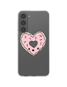 Samsung Galaxy S23 Plus 5G Case Donut Heart Pink Clear -...