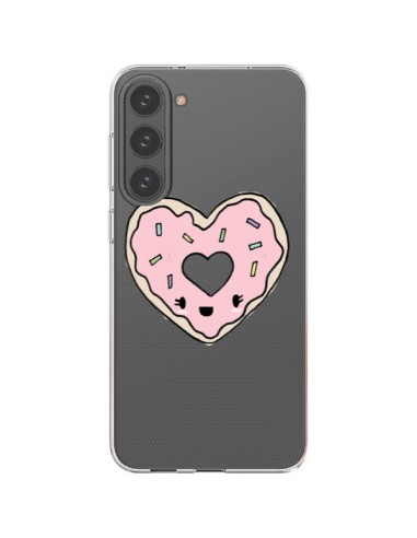 Coque Samsung Galaxy S23 Plus 5G Donuts Heart Coeur Rose Transparente - Claudia Ramos