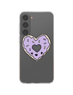 Cover Samsung Galaxy S23 Plus 5G Ciambella Cuore Viola...