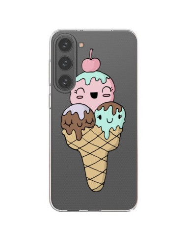 Samsung Galaxy S23 Plus 5G Case Ice cream Summer Cherry Clear - Claudia Ramos
