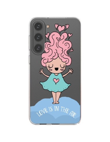 Samsung Galaxy S23 Plus 5G Case Love Is In The Air Girl Clear - Claudia Ramos