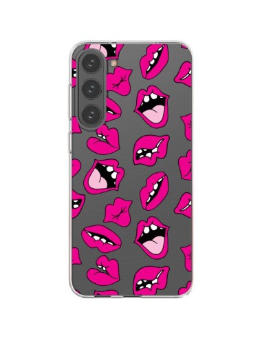 Coque Samsung Galaxy S23 Plus 5G Lèvres Lips Bouche Kiss Transparente - Claudia Ramos