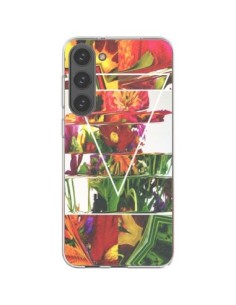 Coque Samsung Galaxy S23 Plus 5G Facke Flowers Fleurs -...