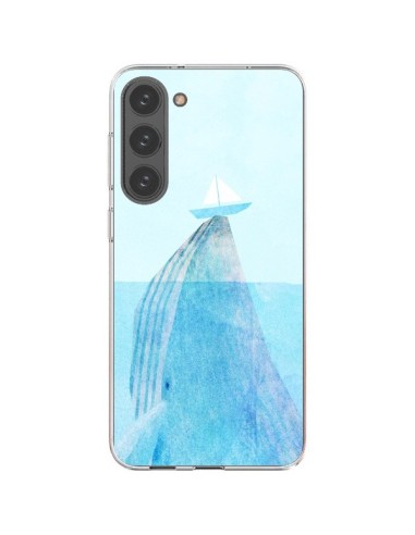 Coque Samsung Galaxy S23 Plus 5G Baleine Whale Bateau Mer - Eric Fan