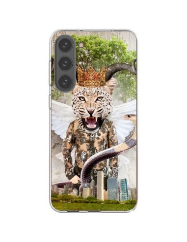 Coque Samsung Galaxy S23 Plus 5G Hear Me Roar Leopard - Eleaxart