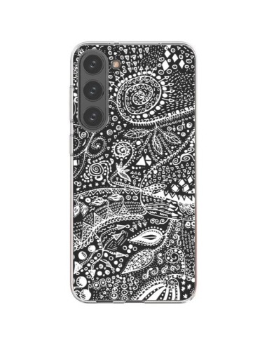 Cover Samsung Galaxy S23 Plus 5G Azteco Bianco e Nero - Eleaxart