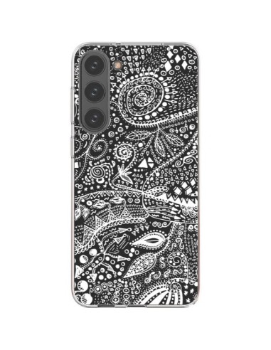 Samsung Galaxy S23 Plus 5G Case Aztec Black and White - Eleaxart