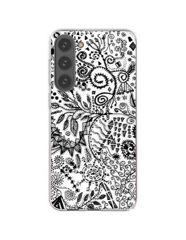 Samsung Galaxy S23 Plus 5G Case Aztec Black and White - Eleaxart