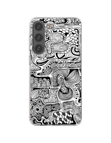 Coque Samsung Galaxy S23 Plus 5G Reflejo Reflet Noir et Blanc - Eleaxart