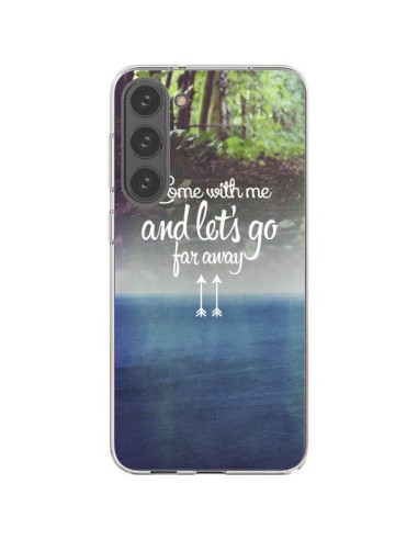 Coque Samsung Galaxy S23 Plus 5G Let's Go Far Away Forest Foret - Eleaxart