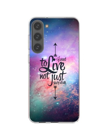 Cover Samsung Galaxy S23 Plus 5G I want to live Voglio Vivere - Eleaxart