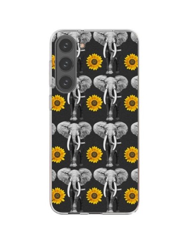 Samsung Galaxy S23 Plus 5G Case Elephant Sunflowers - Eleaxart