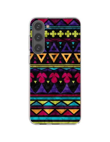 Coque Samsung Galaxy S23 Plus 5G Triangles Pattern Azteque - Eleaxart