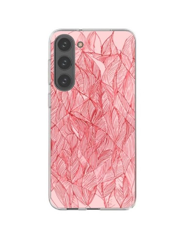 Samsung Galaxy S23 Plus 5G Case Leaves Cherry Red - Léa Clément