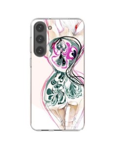 Coque Samsung Galaxy S23 Plus 5G Femme en fleurs -...