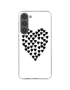 Samsung Galaxy S23 Plus 5G Case Heart in hearts Black -...