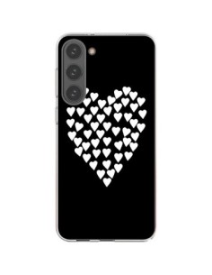 Samsung Galaxy S23 Plus 5G Case Heart in hearts White -...