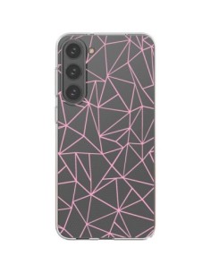 Samsung Galaxy S23 Plus 5G Case Lines Triangle Pink Clear...