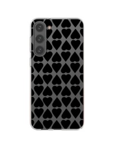 Samsung Galaxy S23 Plus 5G Case Heart Black Clear -...