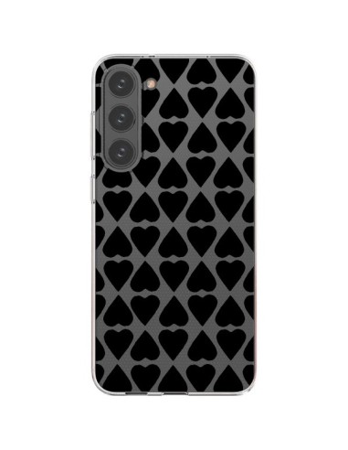 Samsung Galaxy S23 Plus 5G Case Heart Black Clear - Project M