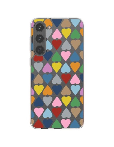 Samsung Galaxy S23 Plus 5G Case Heart Colorful Clear - Project M