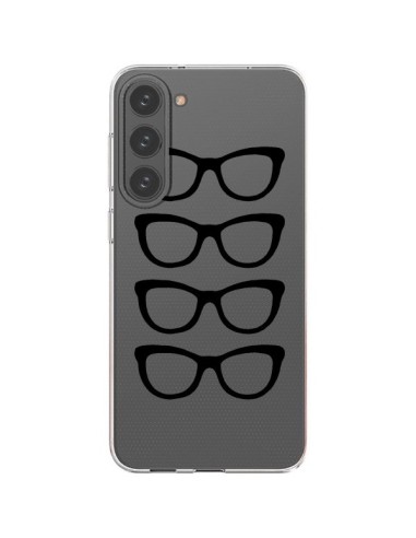 Coque Samsung Galaxy S23 Plus 5G Sunglasses Lunettes Soleil Noir Transparente - Project M