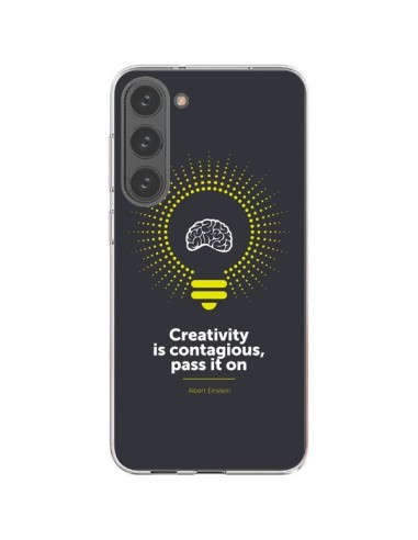 Coque Samsung Galaxy S23 Plus 5G Creativity is contagious, Einstein - Shop Gasoline