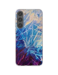 Cover Samsung Galaxy S23 Plus 5G Fiori Viola françaises -...