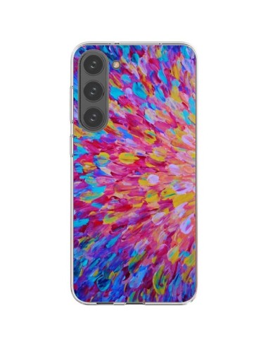 Samsung Galaxy S23 Plus 5G Case Flowers Blue Pink Splash - Ebi Emporium