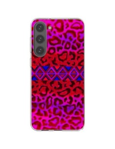Cover Samsung Galaxy S23 Plus 5G Tribal Leopardo Rosso -...