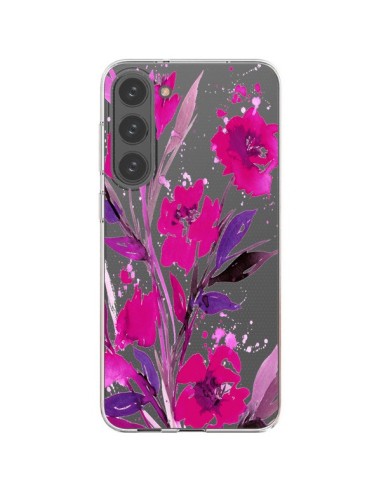 Coque Samsung Galaxy S23 Plus 5G Roses Fleur Flower Transparente - Ebi Emporium