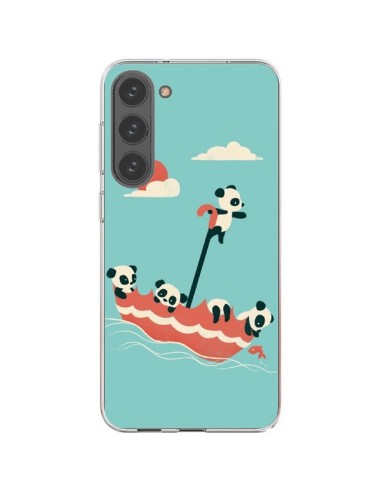 Coque Samsung Galaxy S23 Plus 5G Parapluie Flottant Panda - Jay Fleck