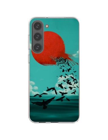 Coque Samsung Galaxy S23 Plus 5G Soleil Oiseaux Mer - Jay Fleck