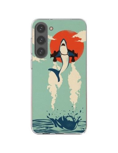 Samsung Galaxy S23 Plus 5G Case Shark Plane Flying - Jay Fleck