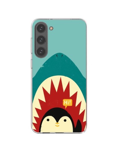 Coque Samsung Galaxy S23 Plus 5G Pingouin Requin - Jay Fleck