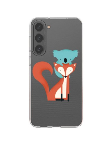 Coque Samsung Galaxy S23 Plus 5G Renard et Koala Love Transparente - Jay Fleck