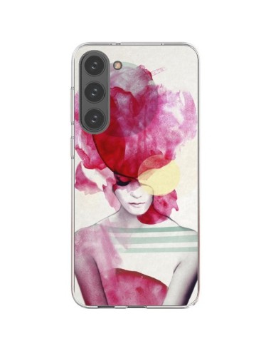 Coque Samsung Galaxy S23 Plus 5G Bright Pink Portrait Femme - Jenny Liz Rome