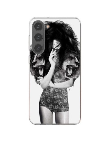 Coque Samsung Galaxy S23 Plus 5G Femme Lion - Jenny Liz Rome