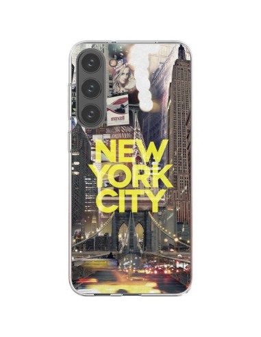 Coque Samsung Galaxy S23 Plus 5G New York City Jaune - Javier Martinez